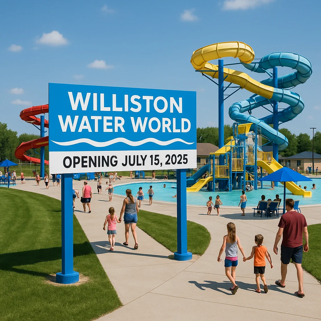 Williston Water World avatakse 15. juulil – kogukonna-ehitatud splash sihtkoht